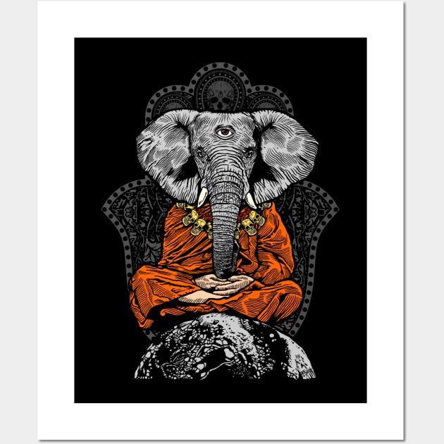 Zen Elephant Wall Art by ZugArt01